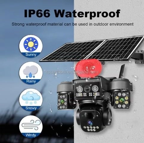 12K Solar Powered Surveillance Camera