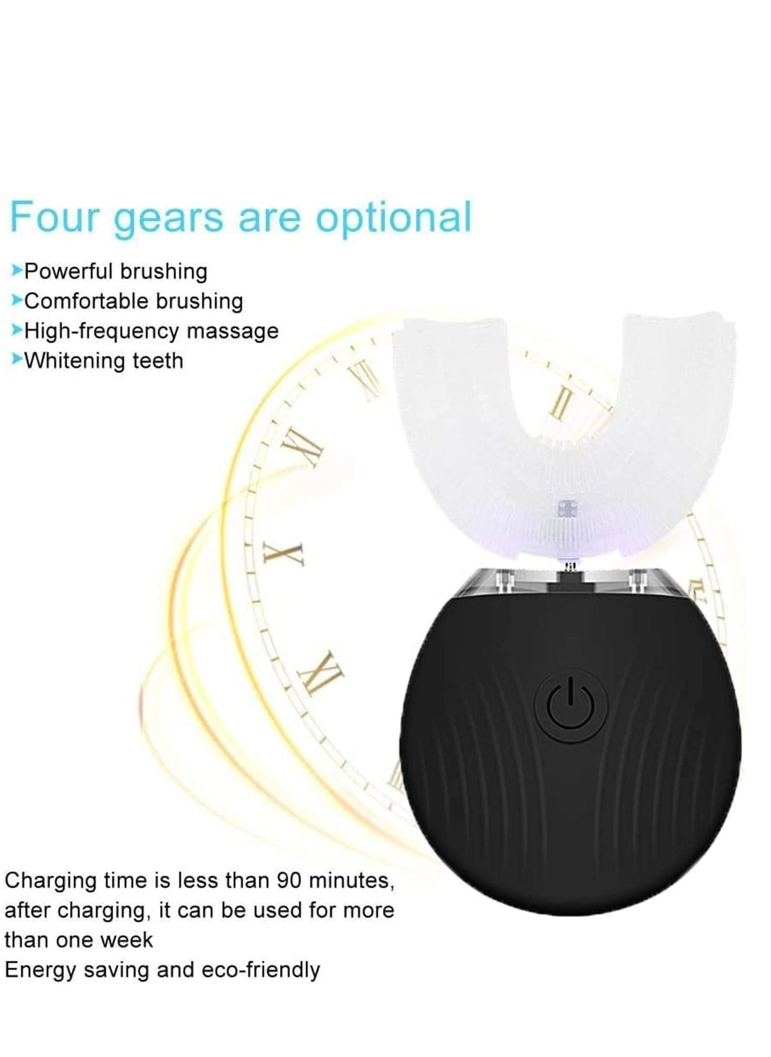 U Shaped Electric Toothbrush - Automatic 5 Modes IPX7