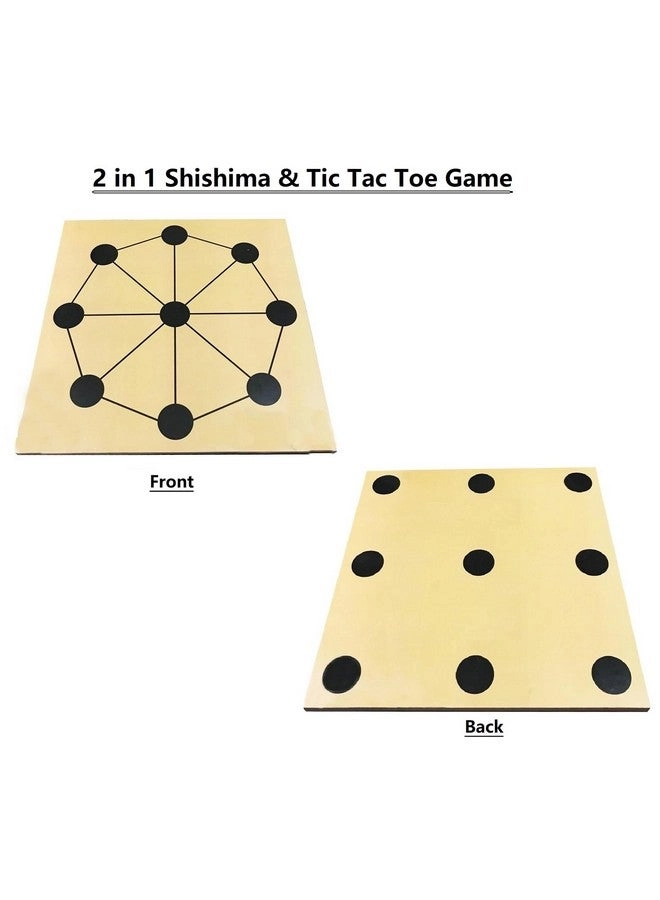 Shisima - 2 in 1 Wooden Octagon and Tic Tac Toe