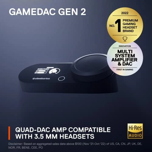 GameDAC Gen 2 - Hi-Res Audio Amplifier ESS Sabre Quad-DAC AI Noise Cancellation