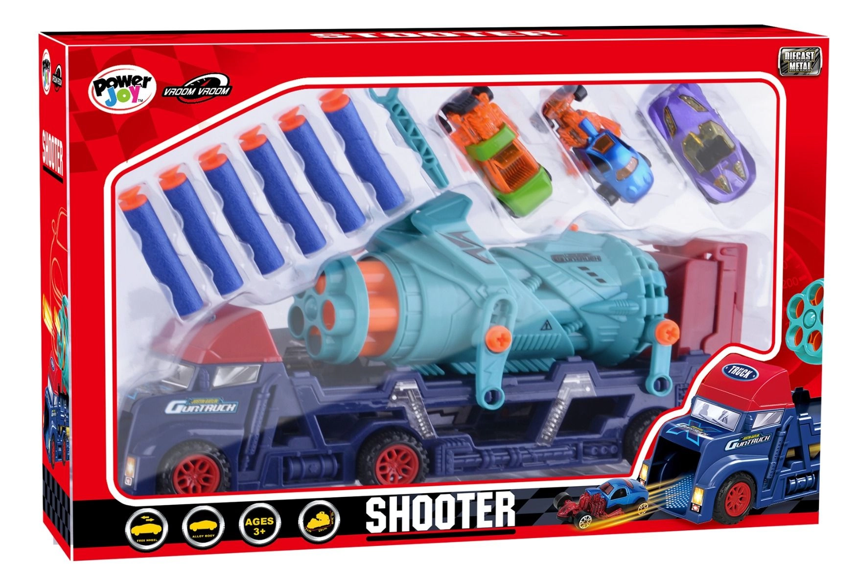 V.Vroom Dc Shooter - 3 Pcs