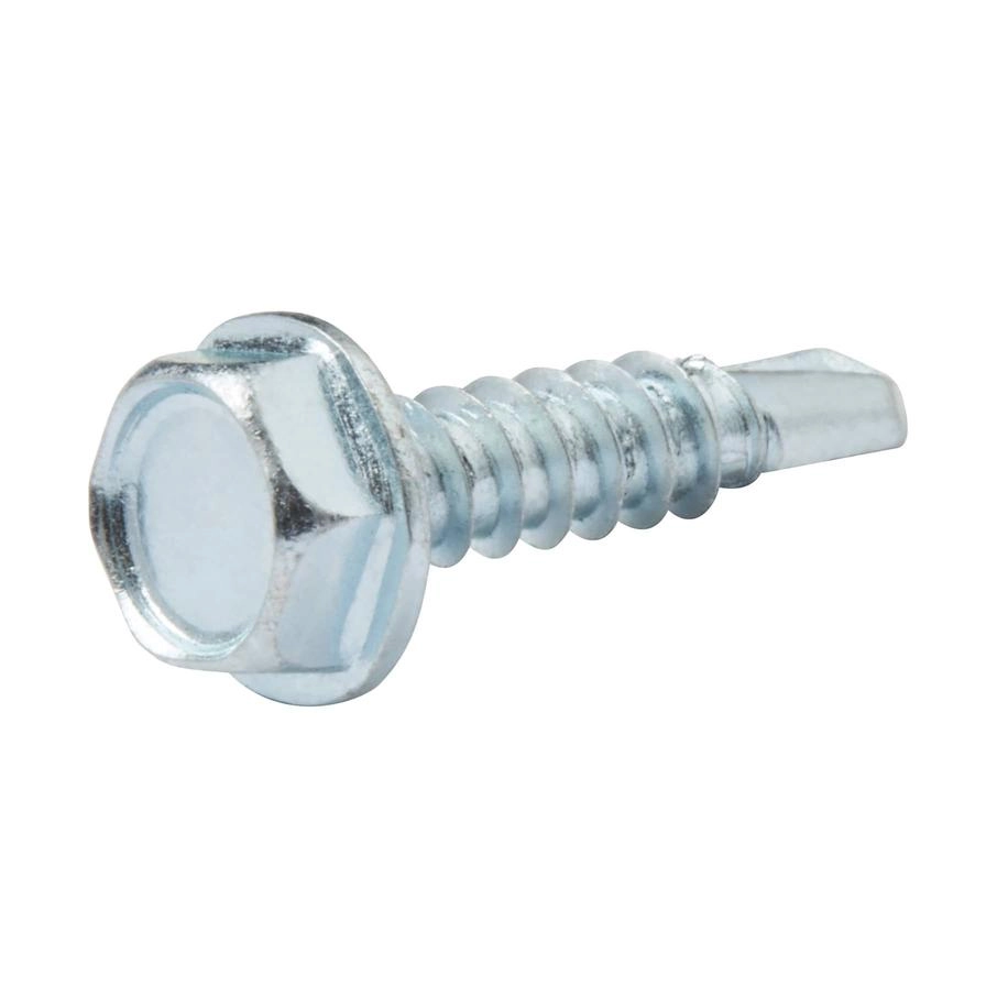 Zinc-Plated Carbon Steel Drilling Hex Screw Pack 4.8mm 19mm