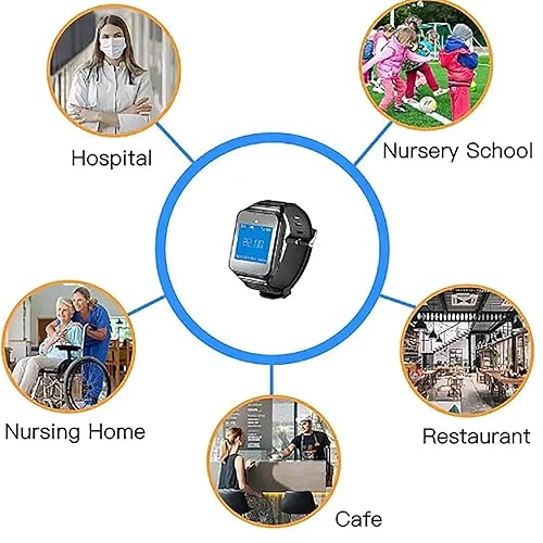 Wireless Caregiver Pager - LCD Dot Matrix Screen 150M Range