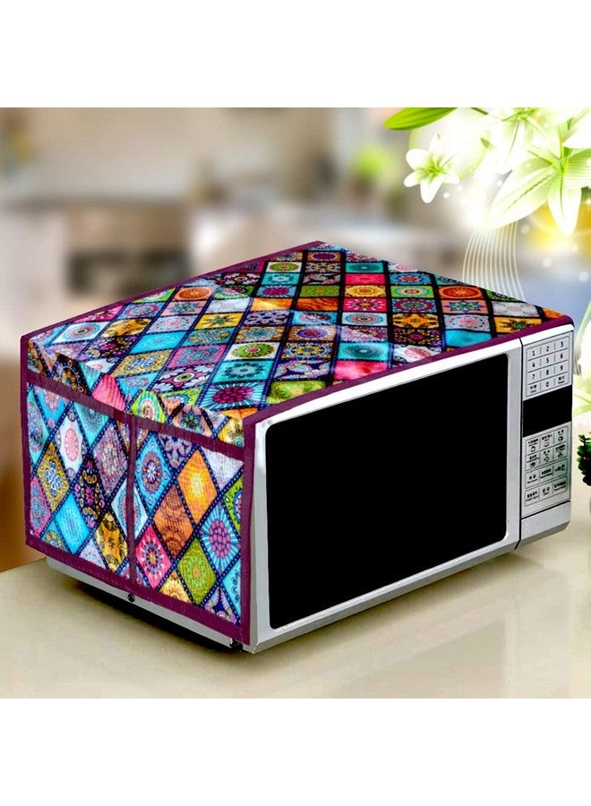 Fridge Cover - 1 Pc 21 X 39 + Microwave Cover - 1 Pc 34 X 14 Inches + Fridge Mat - 4 Pc 12 X 17