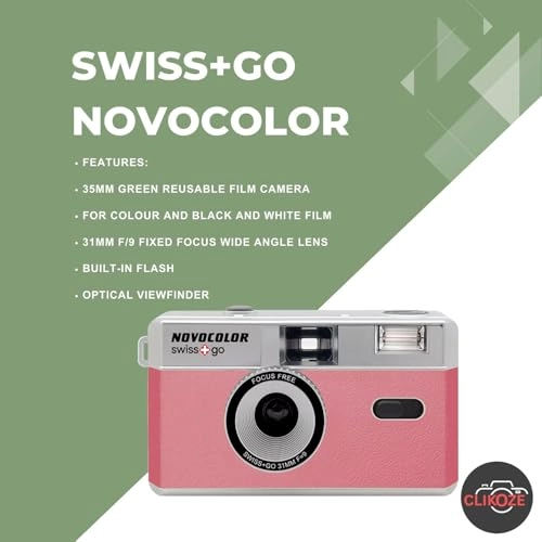 Swiss+Go Novocolor + ColorPlus 24 EXP + Max Super Alkaline AAA + Film Photography Tips Card