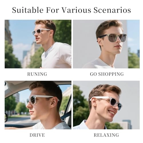 Bluetooth Audio Glasses - Anti-Blue Light Semi-Open-Ear IPX5 Waterproof