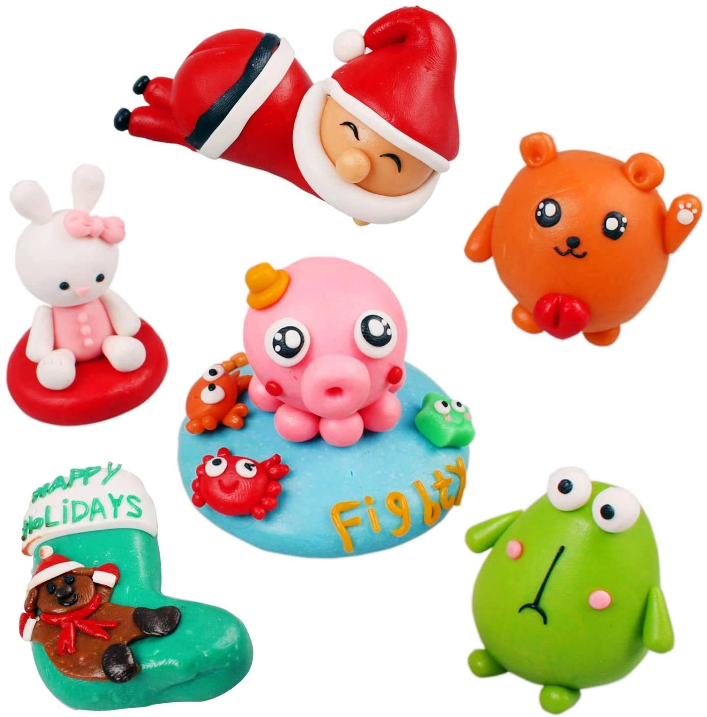Polymer Clay - 10 Pieces + Tool Set - 8 pcs
