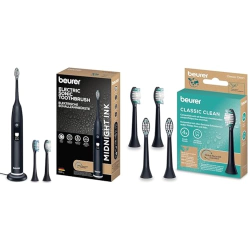 SC 50 - Power toothbrush + SC Classic - Pack of 4 Brushheads (Medium Hardness)