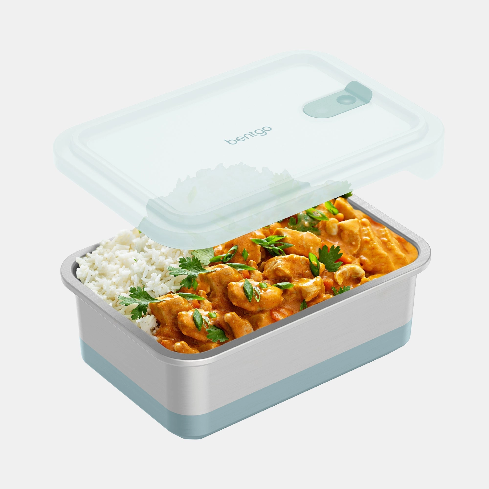 Bentgo Microsteel Heat & Eat Container - Aqua 2000 Ml