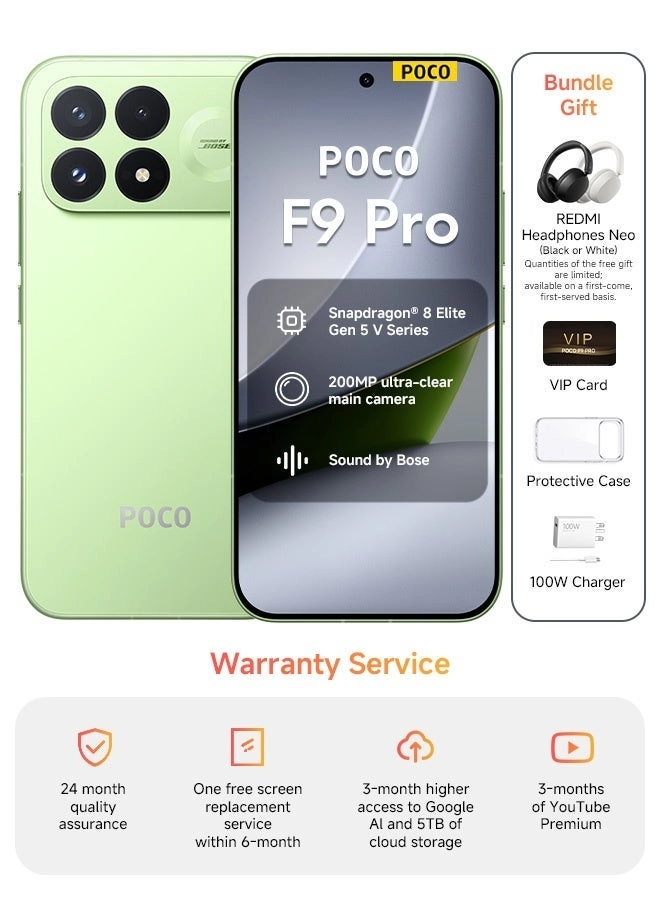 F9 pro 12GB 256GB + Redmi Headphones Neo