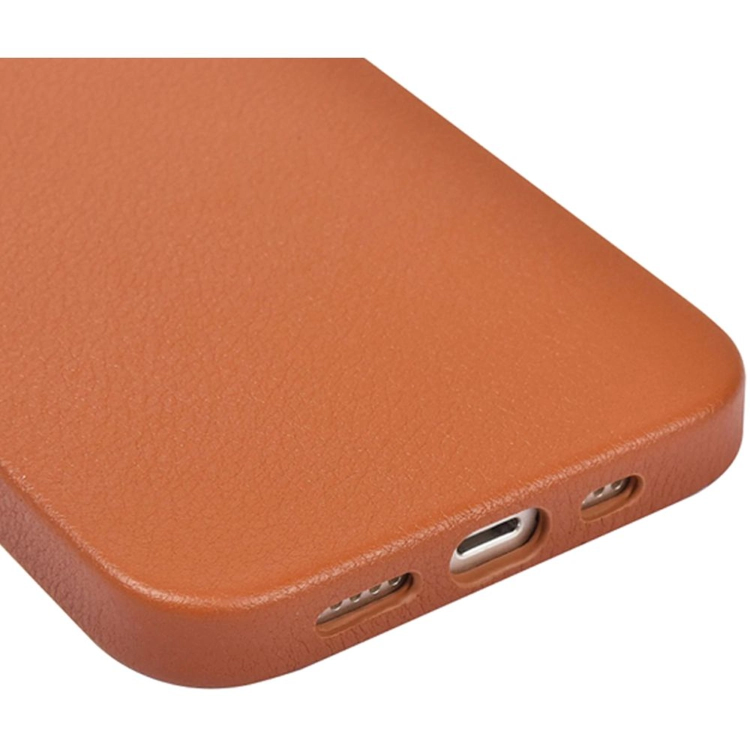 Calfskin Genuine Leather Case for iPhone 13