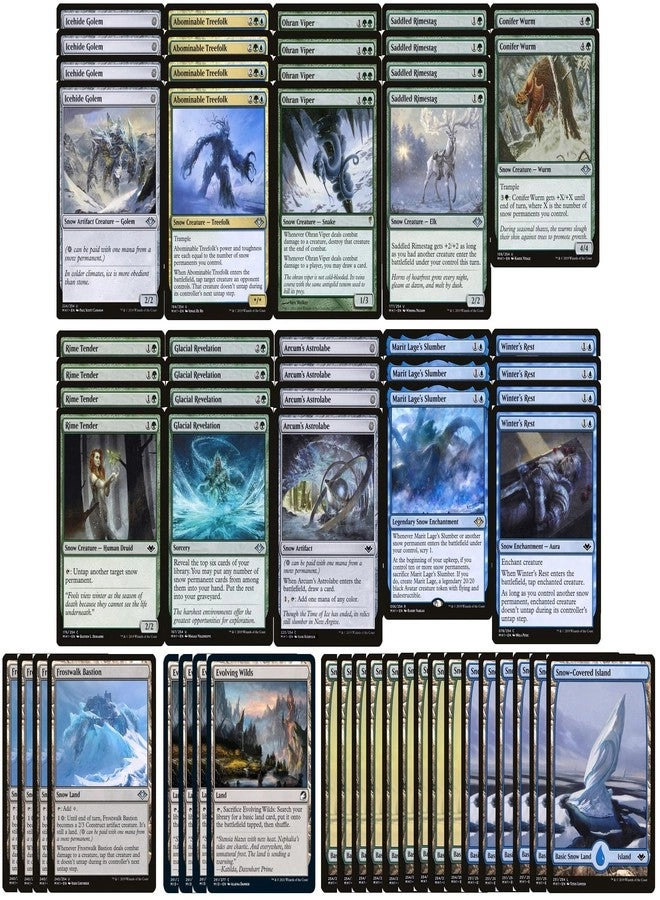 Elite Snow Deck - 60 pcs