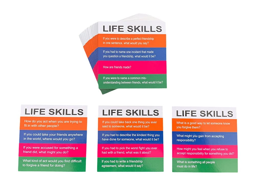 YEHUA! Totika Life Skills Card Deck - 8 to Adult 48 pieces