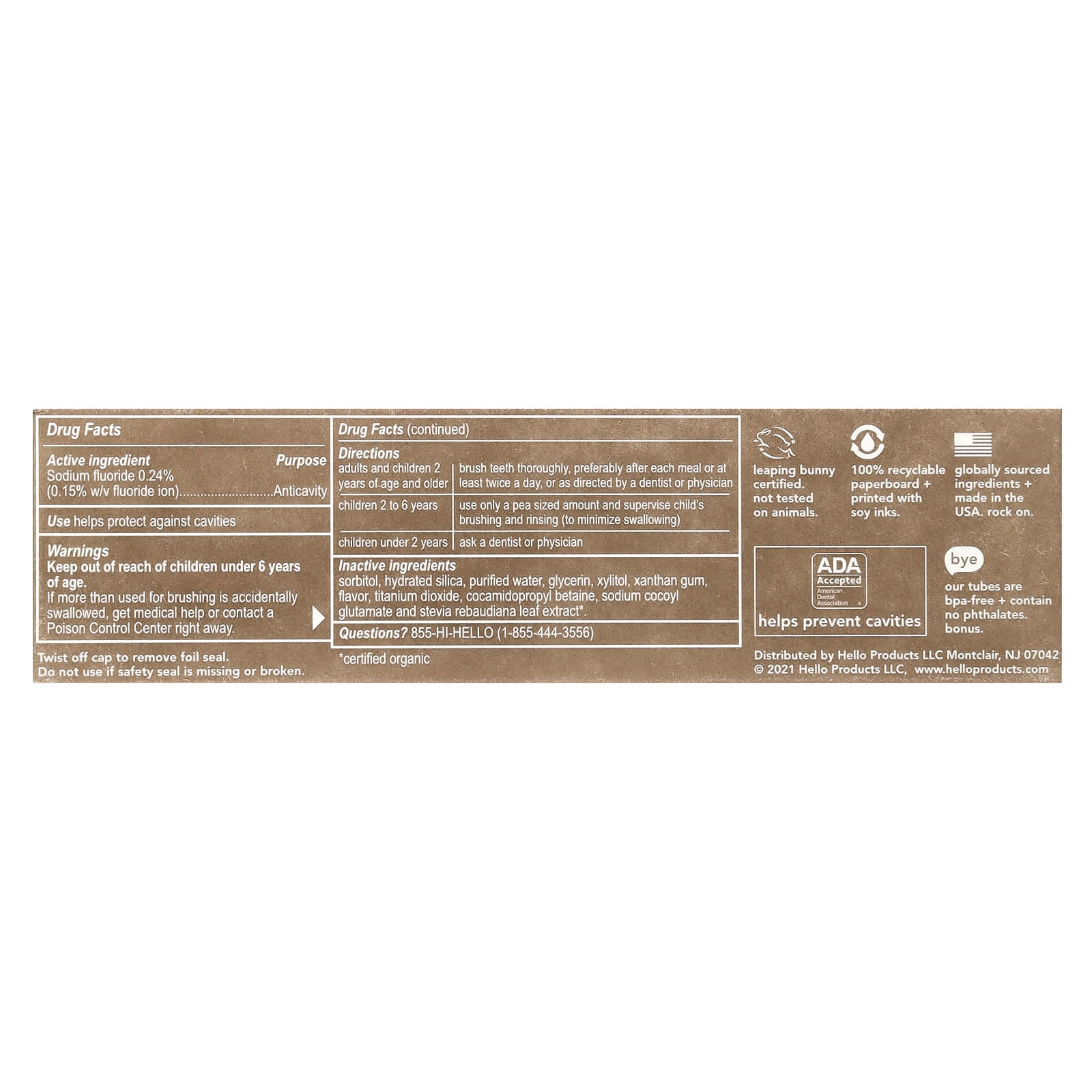 Kids Fluoride Wild Strawberry Toothpaste Ages 2+ 119 g