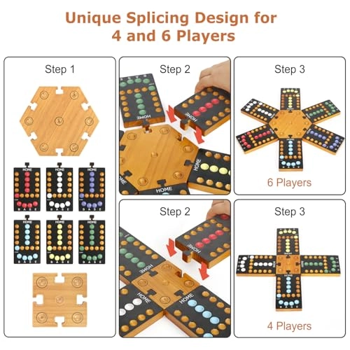 Marble Board Game - Wooden Portable