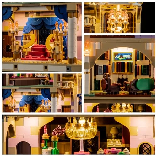 LED Light for LEGO Disney Beauty and The Beast Castle 43263 - Plastic