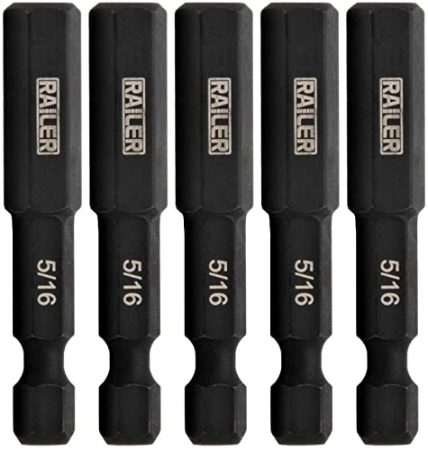 Railer Hex Impact Driver Bit - 5 Pack 2 inch