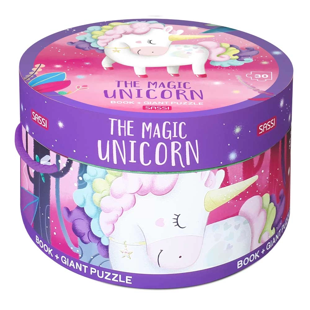 Sassi The Magic Unicorn Book & Puzzle - Suitable for 3 years & above