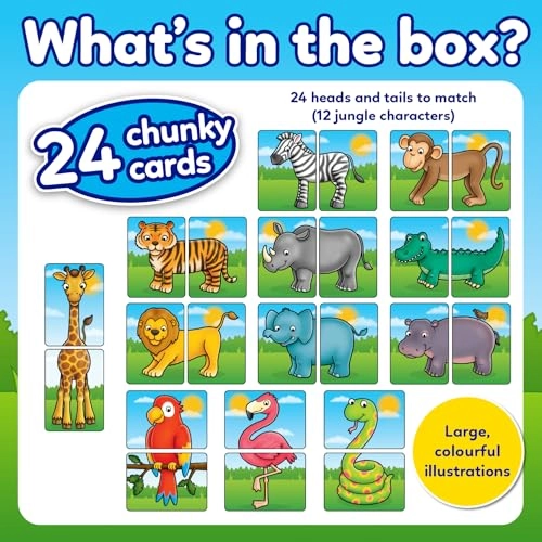 Jungle Heads and Tails - 18 months - 10 years 24 pieces