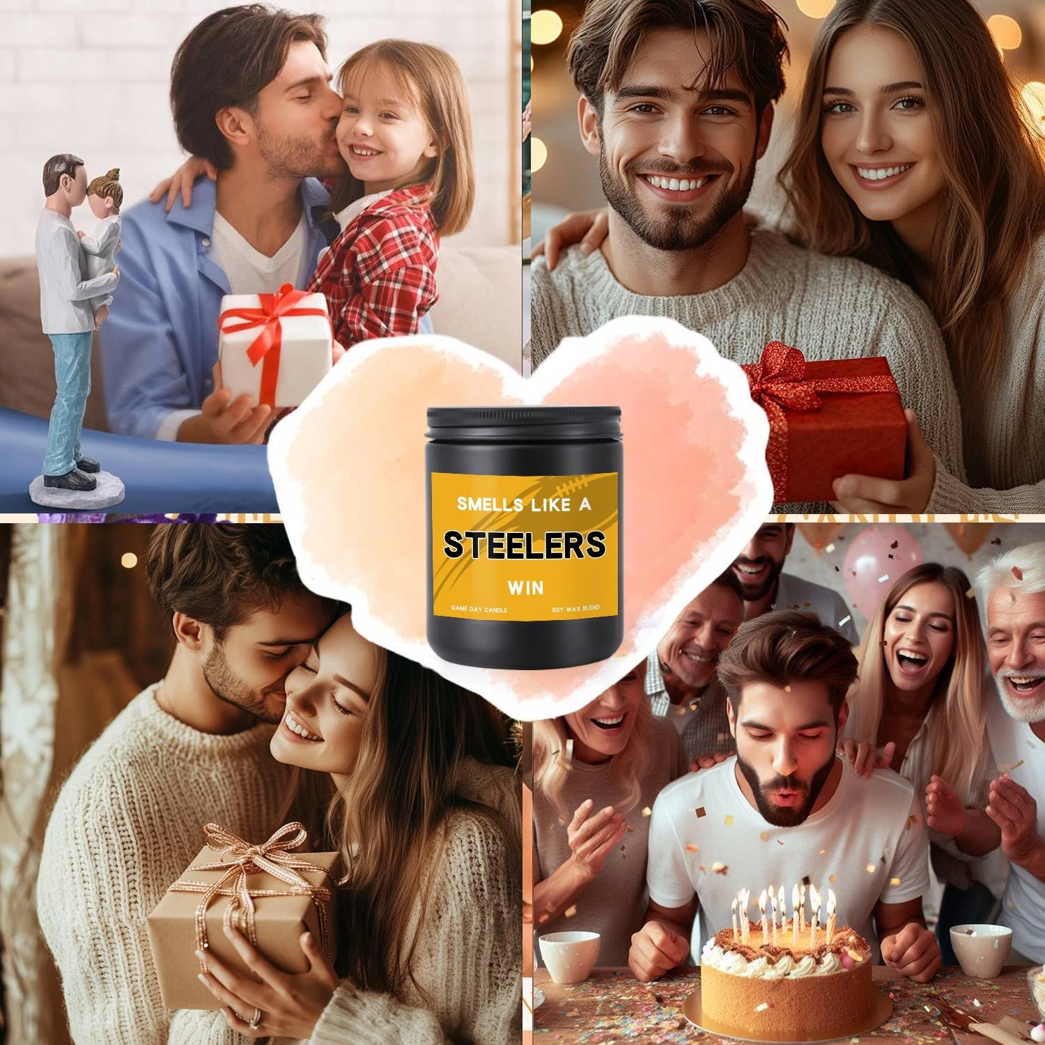 Smells Like A Steelers Win Scented Candle - 1 piece