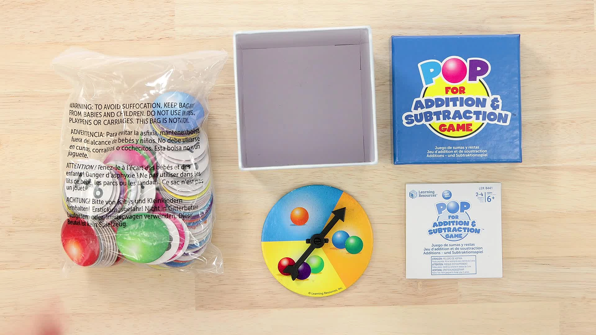 POP Games POP for Addition & Subtraction - 6 - 10 years 10 pieces