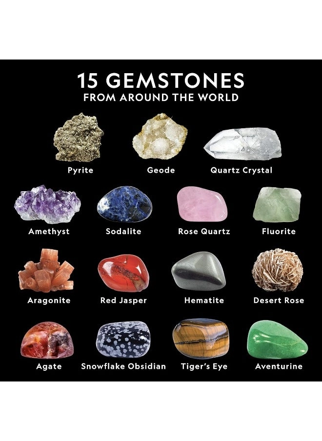 National Geographic Mega Gemstone Dig Kit - 15 pieces Geology