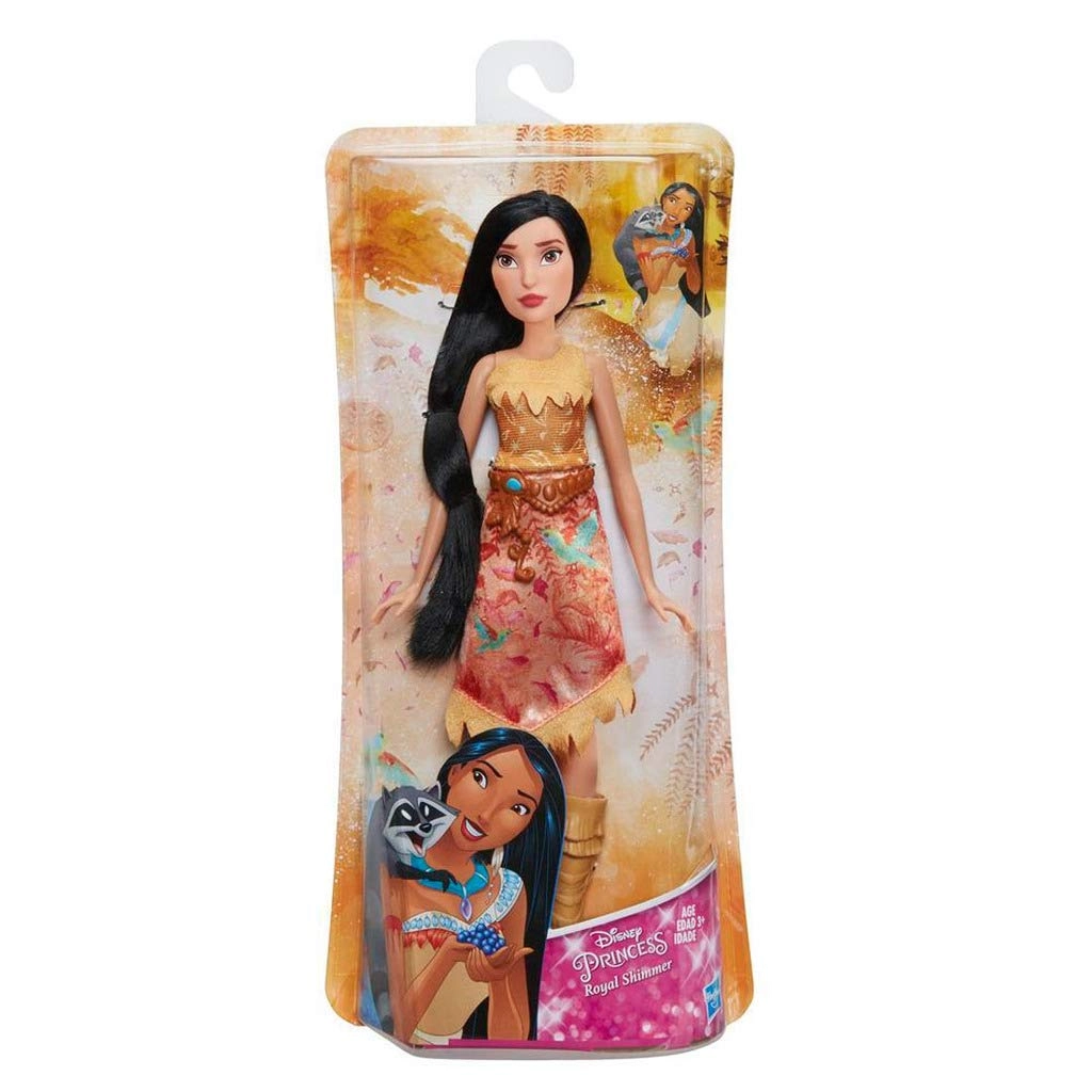 Disney Pocahontas Fashion Doll - Long Black Hair Royal Shimmer Ages 3+