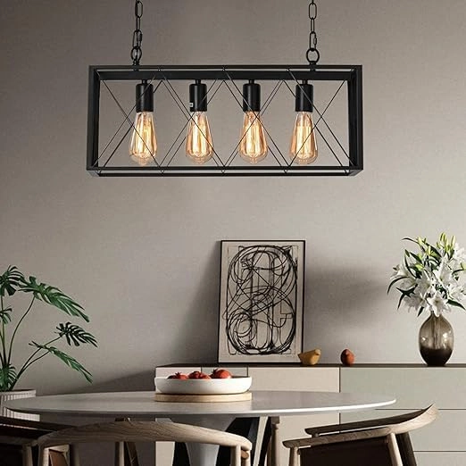 Retro Rectangle Pendant Light