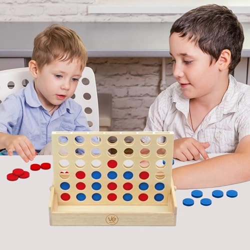 Four Wins - Wood 2 Players