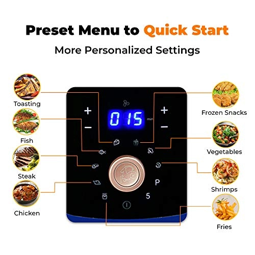 Digital Air Fryer Extra Large TXG-DT16B-Blue