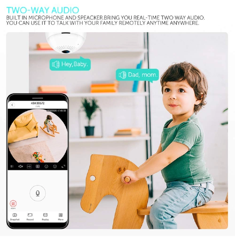 Wireless Panoramic 360 IP Camera - 960 x 960P