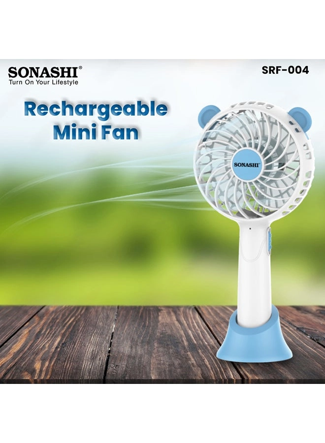 Rechargeable Mini Fan - 4 Inch 2 Speeds 5V USB