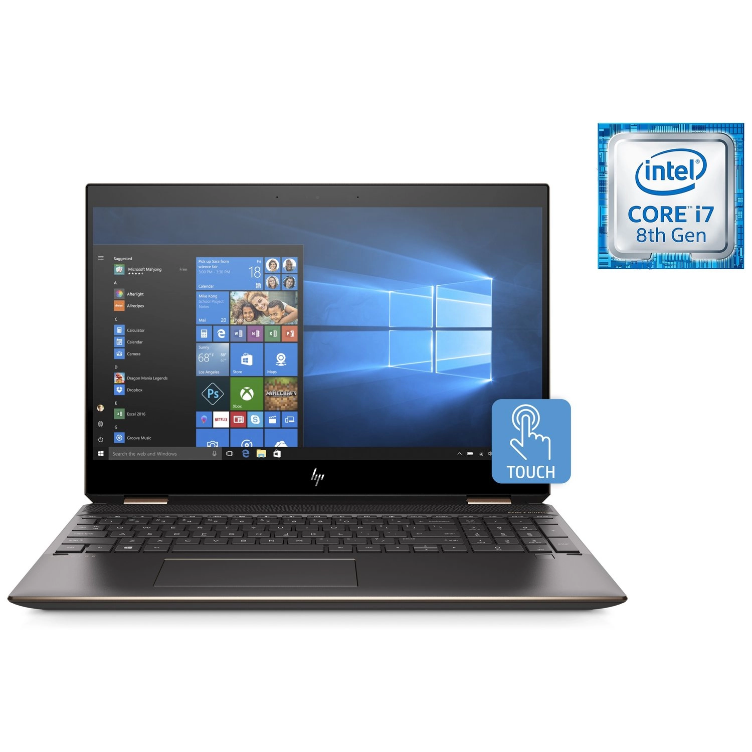 HP Spectre x360 15-DF1006NE 9CQ63EA - 15.6'' Core i7 16GB DDR4 1032GB SSD