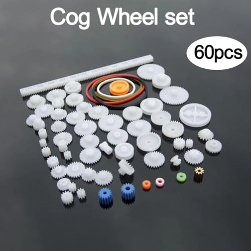 Gear Pulley Belt Crown Gear Set - 60 pcs