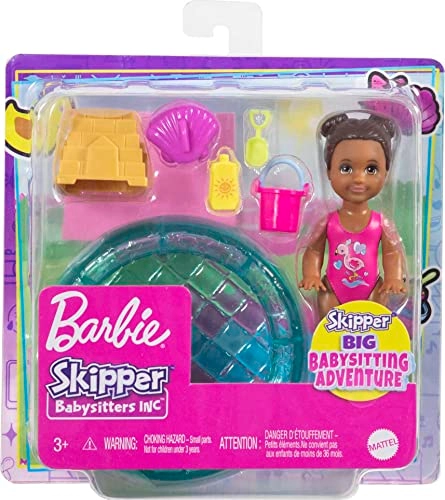 Skipper Babysitters Inc. Dolls & Playset - Color-Change Swimsuit Kiddie Pool Ages 3+