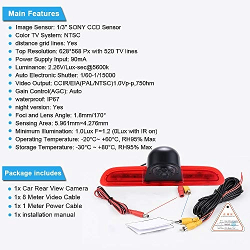 Reversing Camera - Night vision 628 x 586 pixels