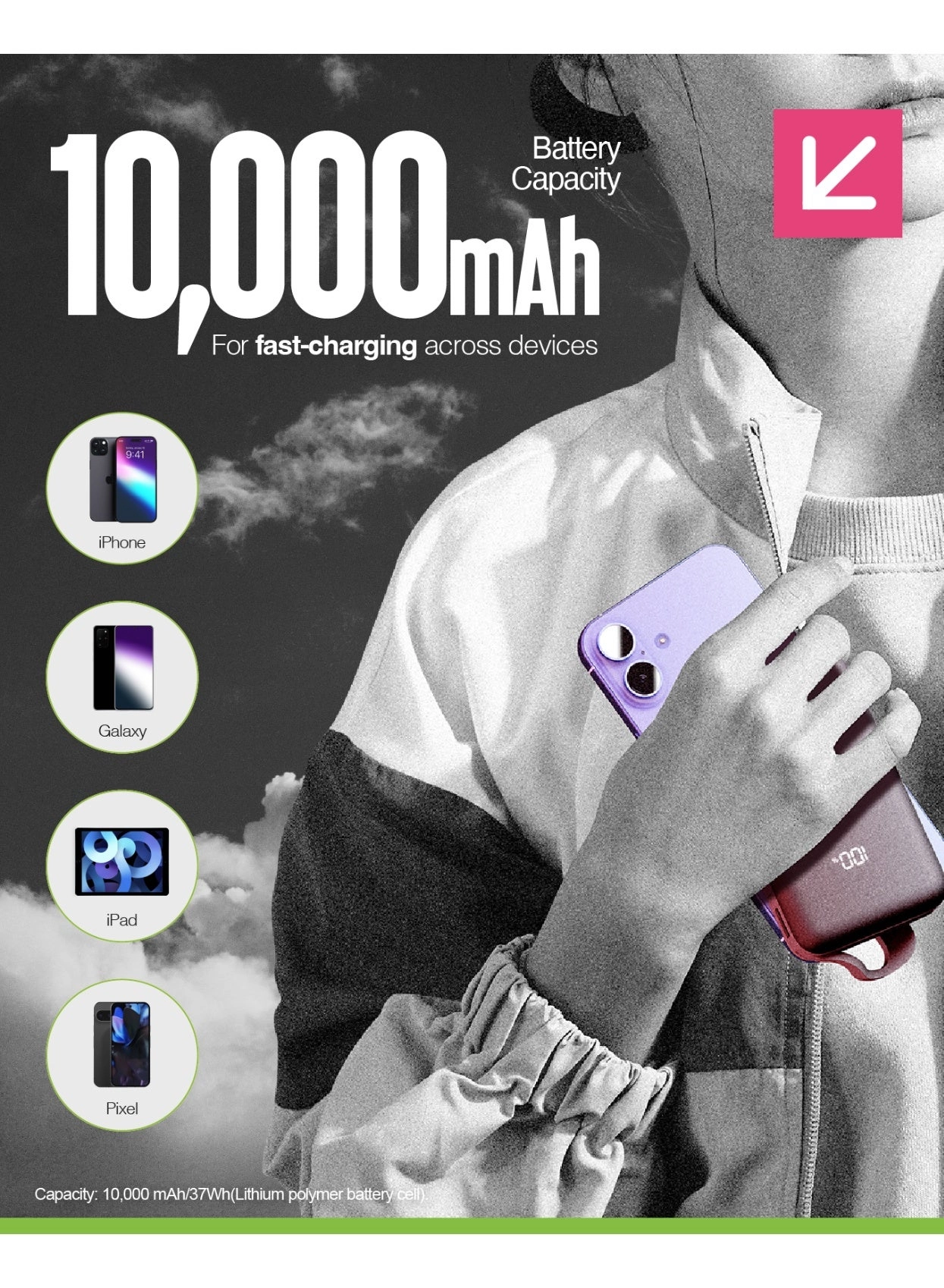 Eco Integrated - 10,000mAh 12 W