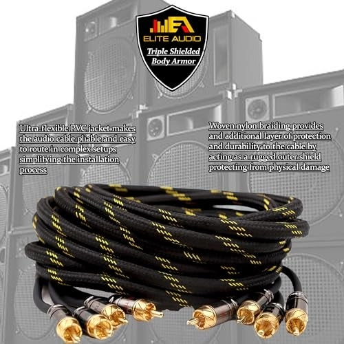 Pro Series RCA Cable Y-Adapter - 1.5 ft.
