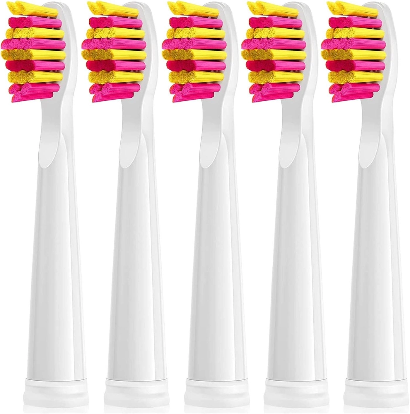 Electric Toothbrush Replacement Heads - 5 Pack FW507508551917959 FWD1 FWD3 FWD7 FWD8 Black