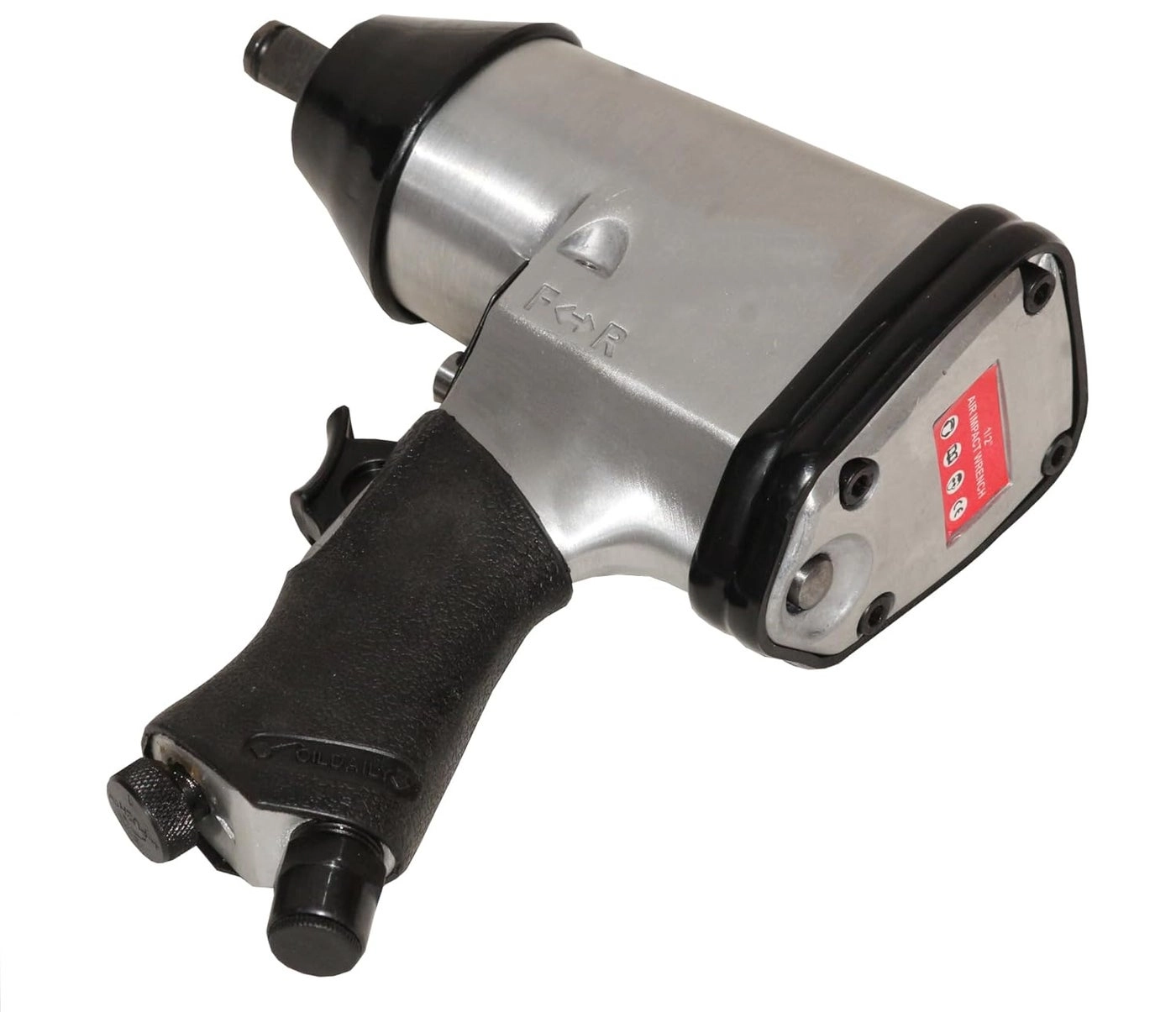 Pneumatic Impact Wrench - 12 + Air Blow Gun + Hammer - 200gm + Socket Set - 10pc + Extension Bar - 927mm + Mini Oiler + Air Nipple