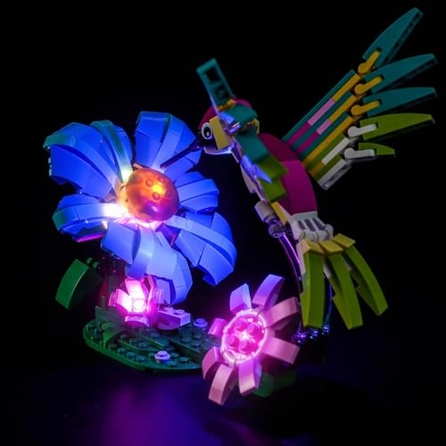 Light kit Compatible with Lego 31384 Wild Animals: Colorful Hummingbird
