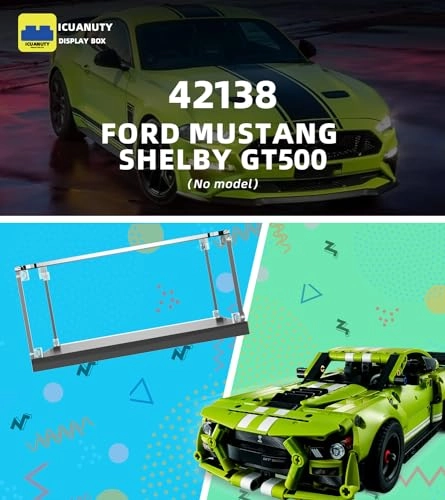 Acrylic Display Case for LEGO 42138 Ford Mustang Shelby GT500