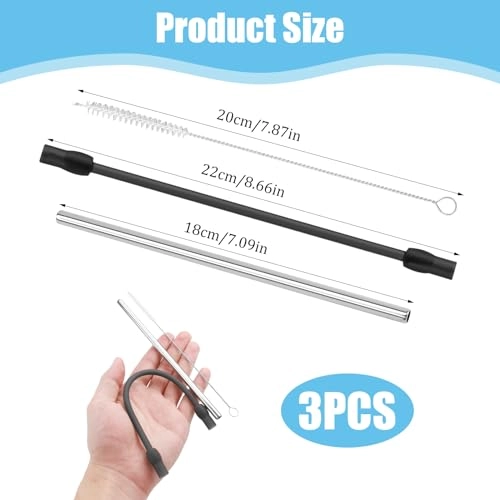 Kaffeemaschinen-Ersatzschlauch - Silicone Stainless steel tube Cleaning brush
