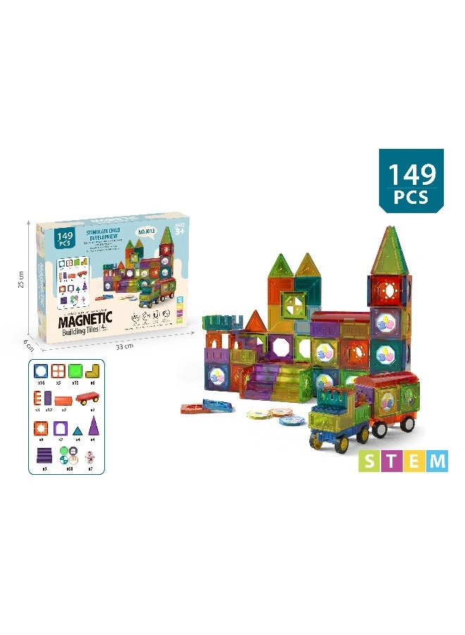 Magnetic Building Tiles - 149 pcs