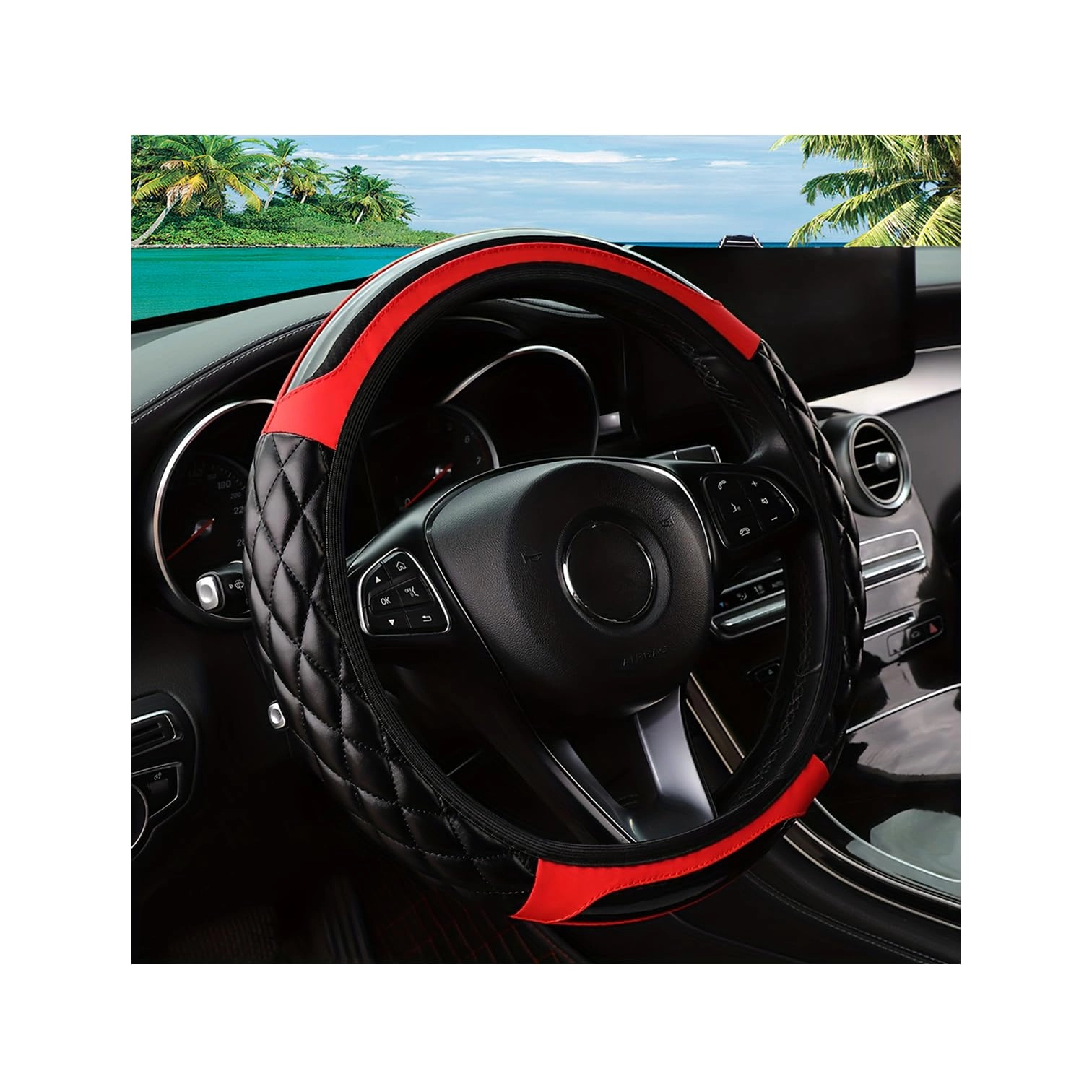 couslcd Car Steering Wheel Cover
