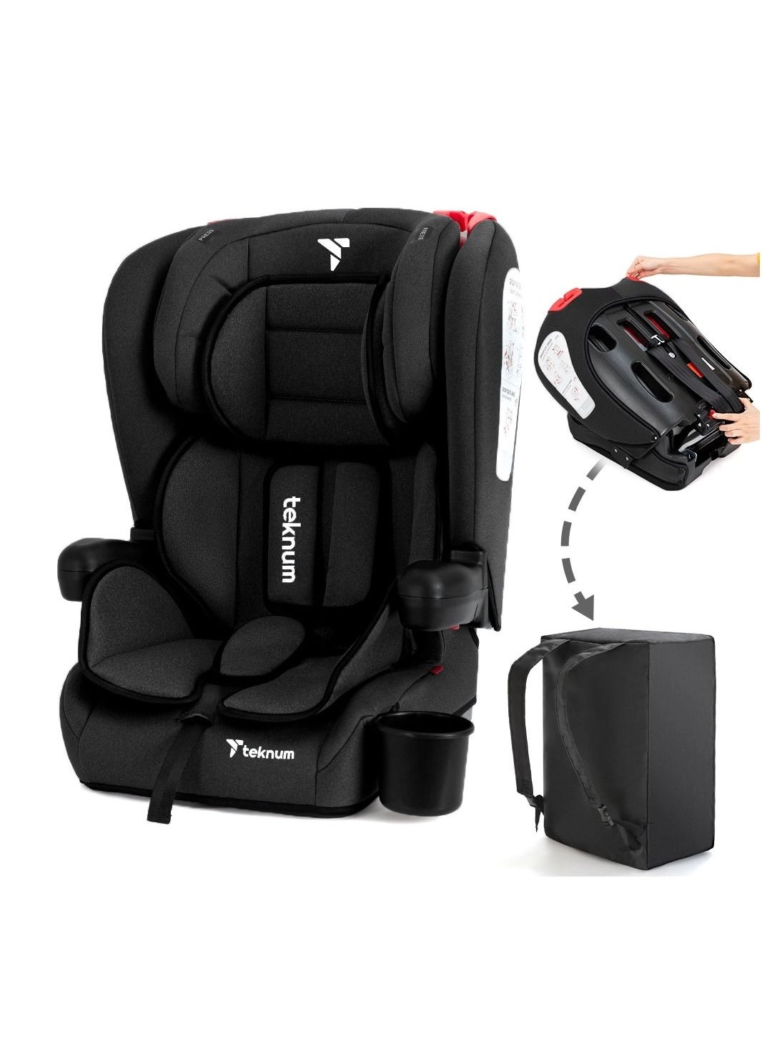 Pack And Go Foldable Car Seat - Group 1/2/3 (9-36Kg)