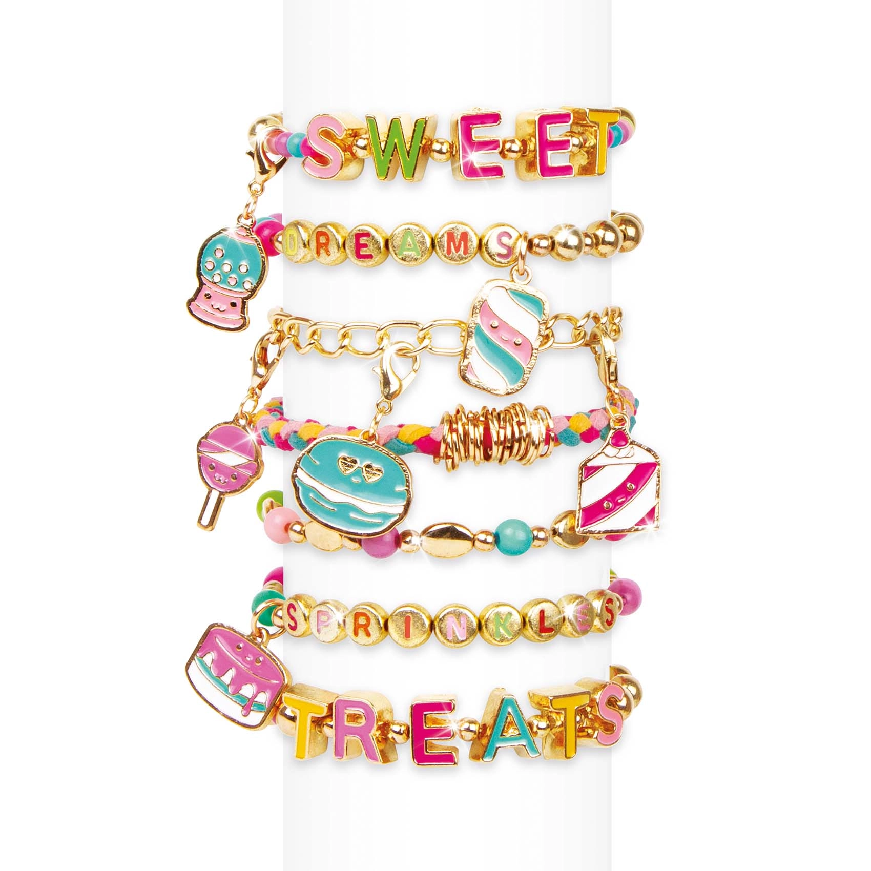 Sweet Treats DIY Bracelet Kit - 280 Pieces 7 Bracelets