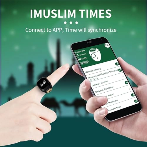 Smart Tasbih Counter Ring