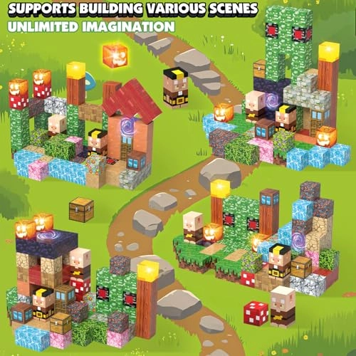 Magnetic Building Blocks - 100 pcs