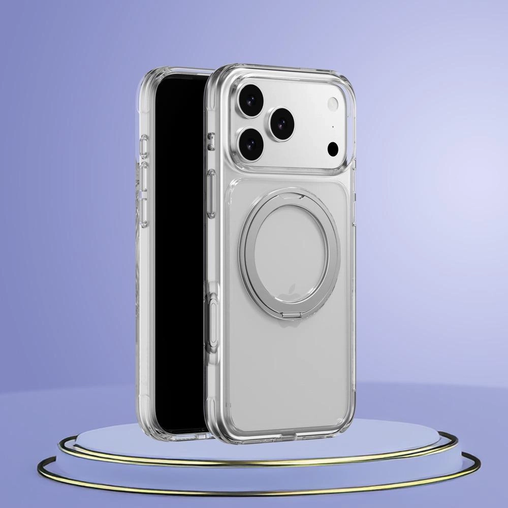 360 Rotating Clear Case with MagSafe for iPhone 17 Pro